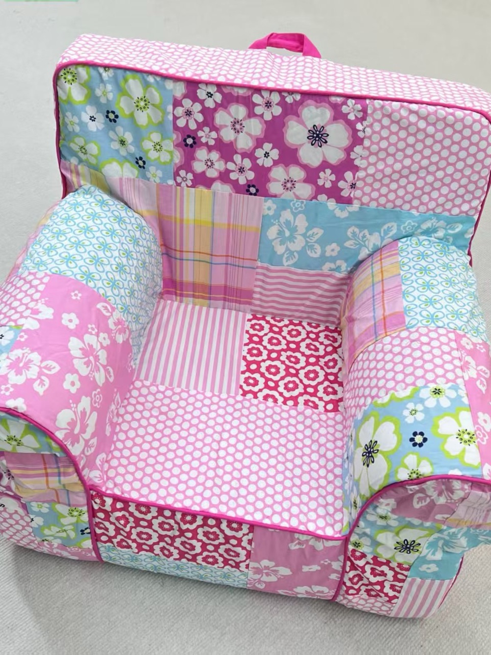Pottery Barn Kids Surf Island Patchwork Anywhere Chair Cover,regular size - Picture 2 of 2